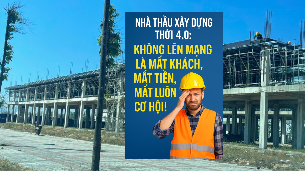 Hình minh họa bài viết: NHÀ THẦU XÂY DỰNG THỜI 4.0: KHÔNG LÊN MẠNG LÀ MẤT KHÁCH, MẤT TIỀN, MẤT LUÔN CƠ HỘI!